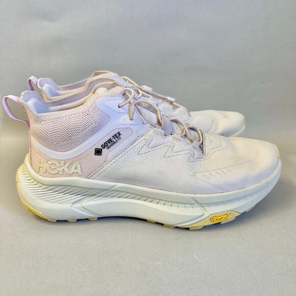 Hoka Transport Chukka GTX High Top Sneaker Cosmic Pearl Oat Milk Size 9.5 - Picture 4 of 16